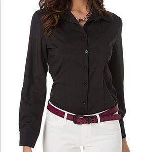 Atnlewhi Black Button Down Size L